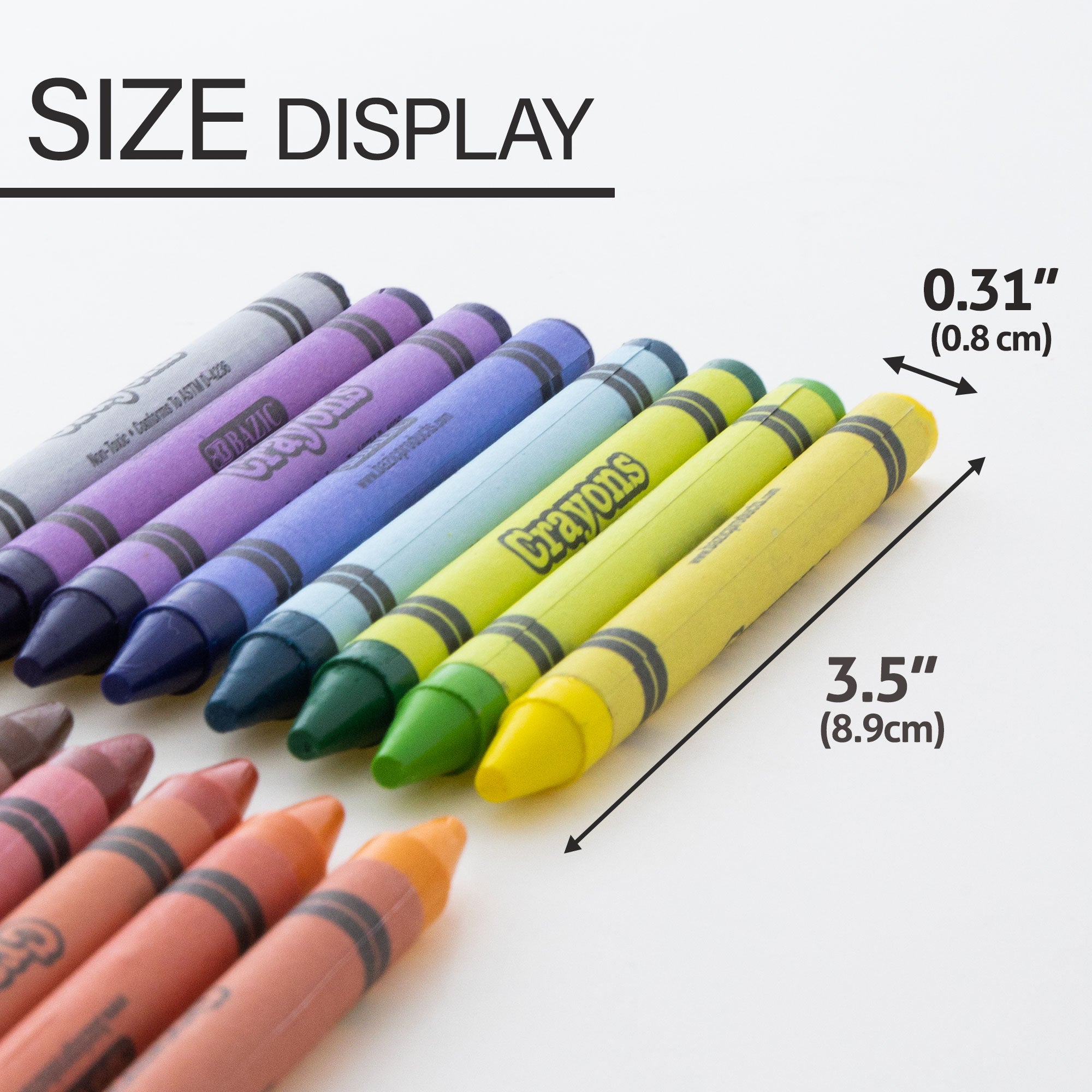 64 ct. Premium Crayons w/sharpener