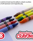 8 Color Premium Crayons