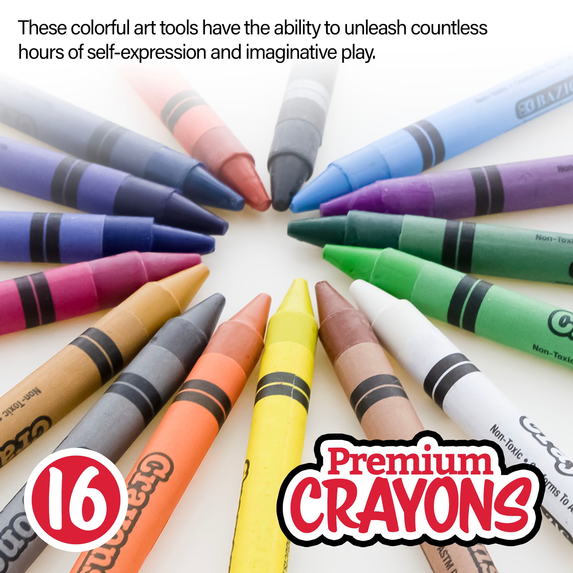 16 Color Premium Crayons