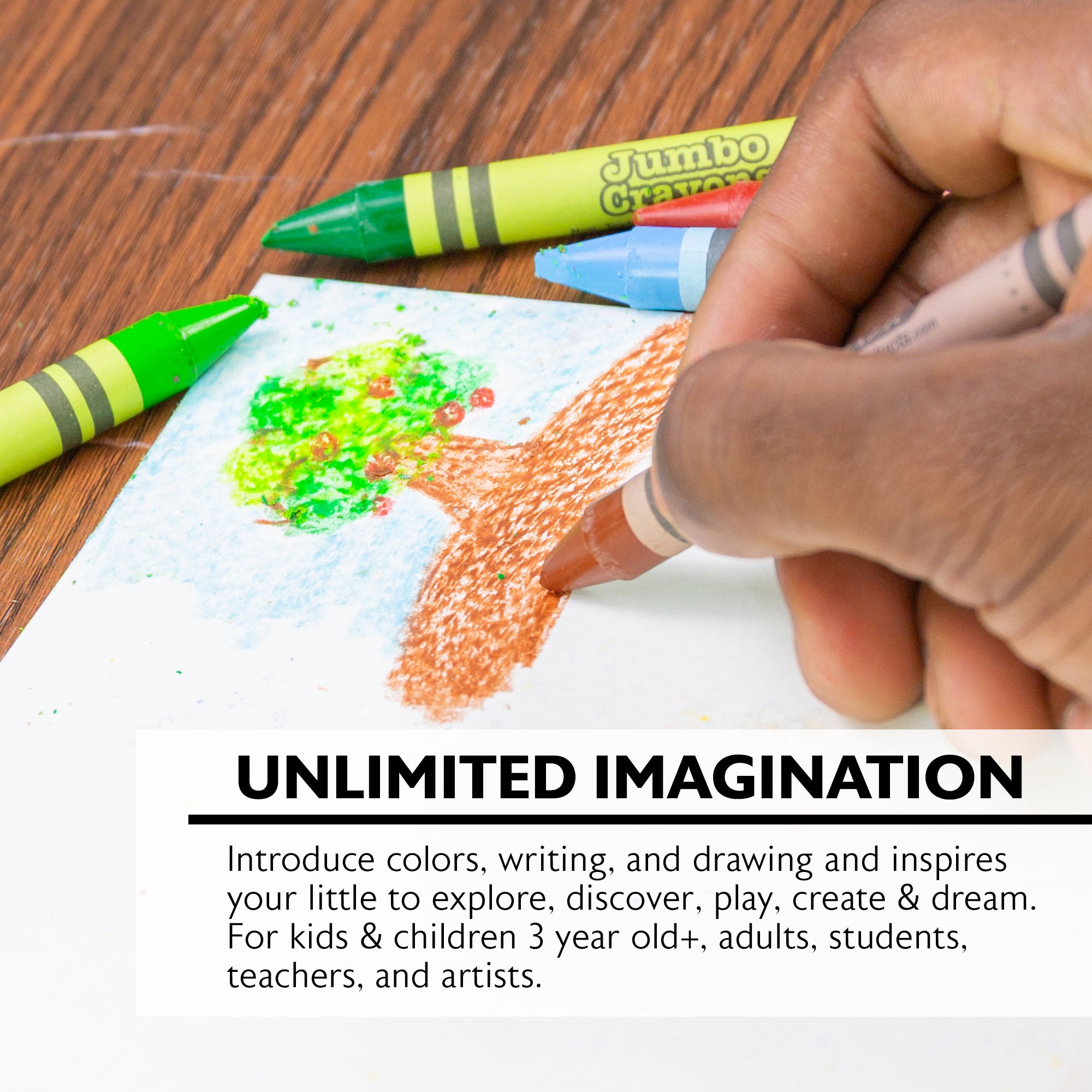 12 Color Premium Jumbo Crayons