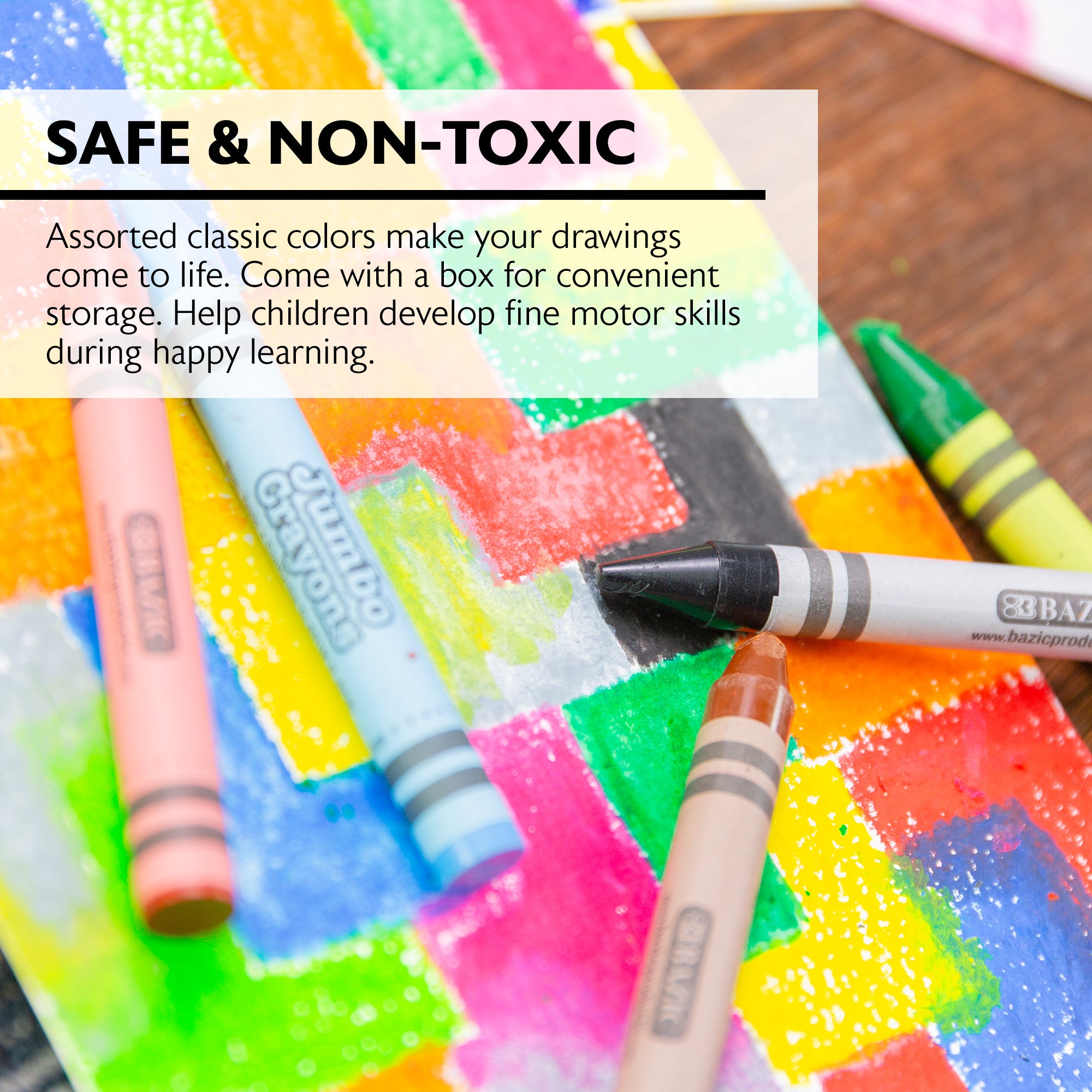 12 Color Premium Jumbo Crayons