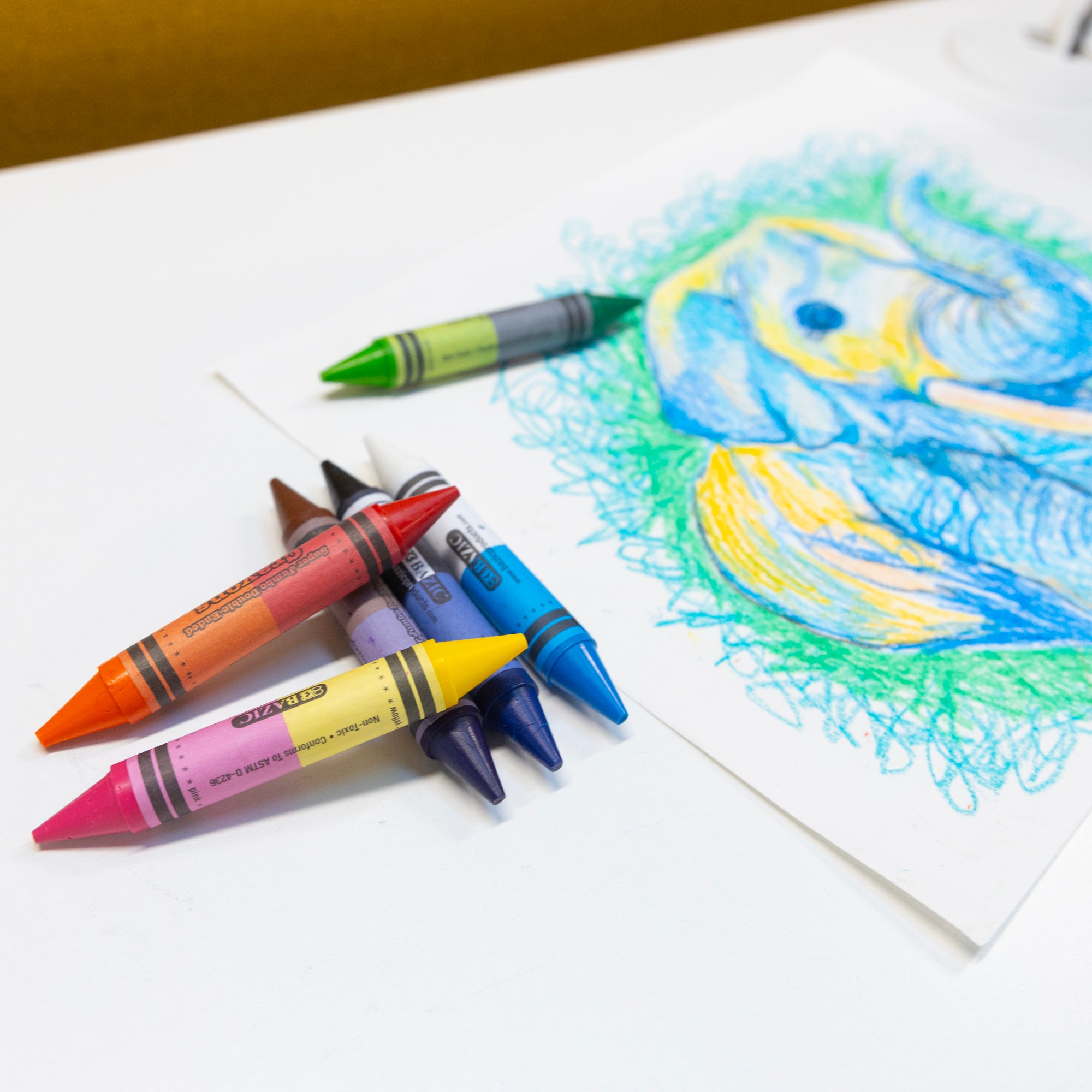 12 Color Double-Ended Premium Super Jumbo Crayons