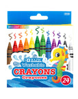24 Color Washable Premium Crayons
