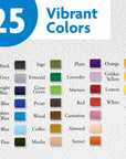 25 Colors Oil Pastels