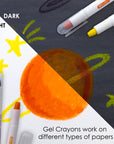 12 Color Jumbo Silky Gel Crayons