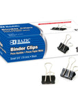 Small 3/4" (19mm) Black Binder Clip (12/Box)