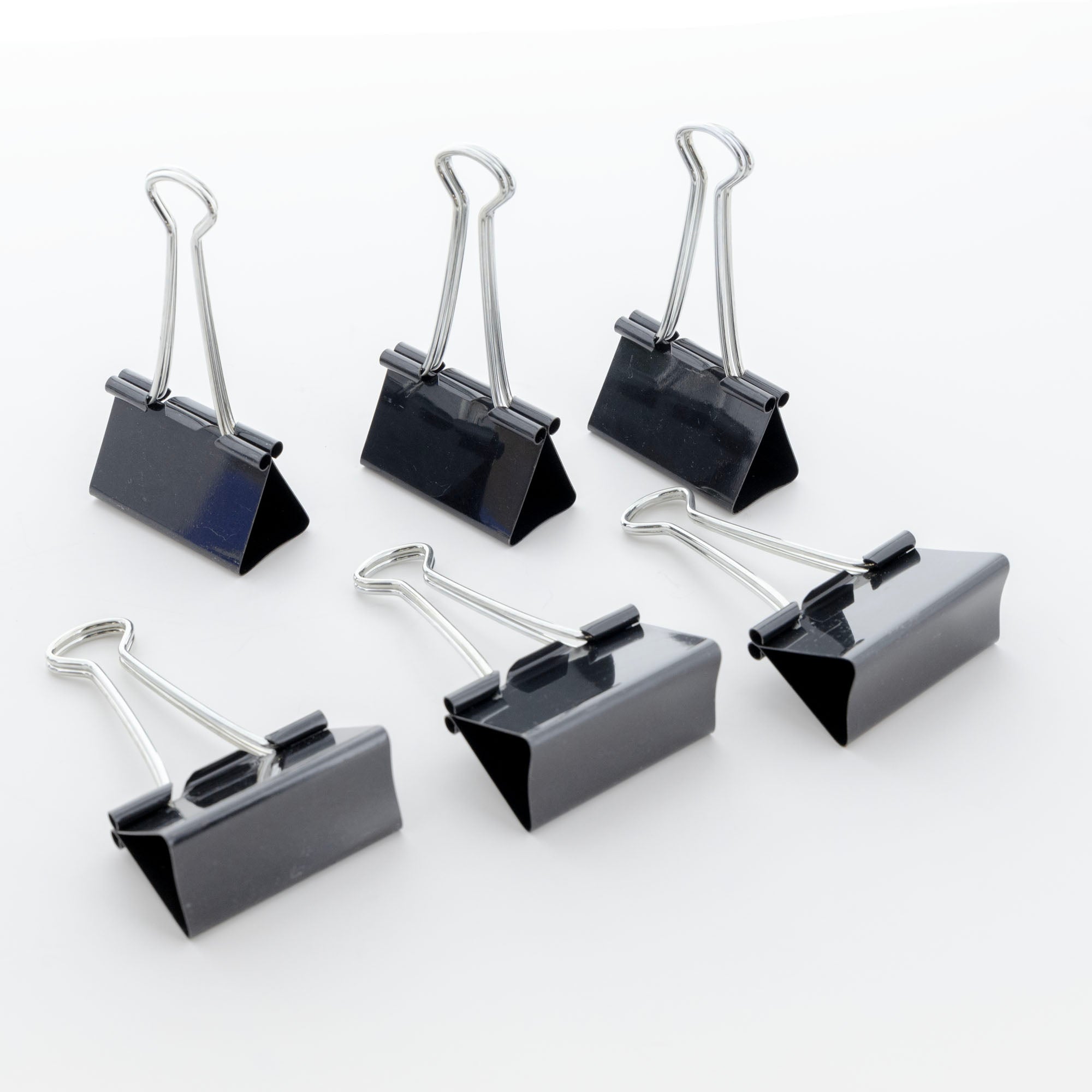 Large 2" (51mm) Black Binder Clip (12/Box)