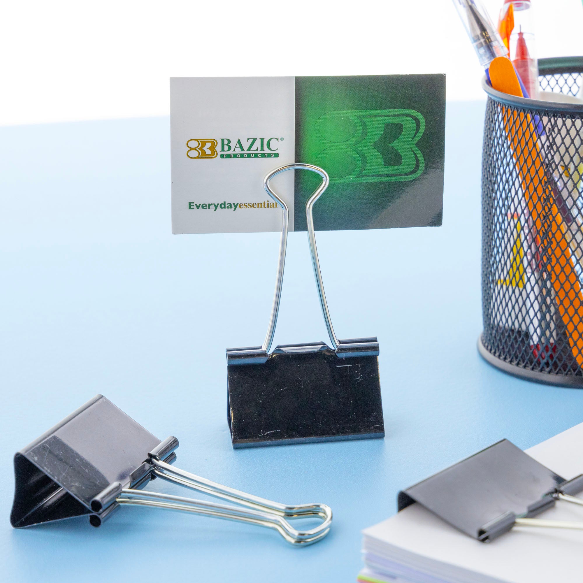 Large 2" (51mm) Black Binder Clip (12/Box)