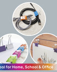 Assorted Size Color Binder Clip (12/Pack)