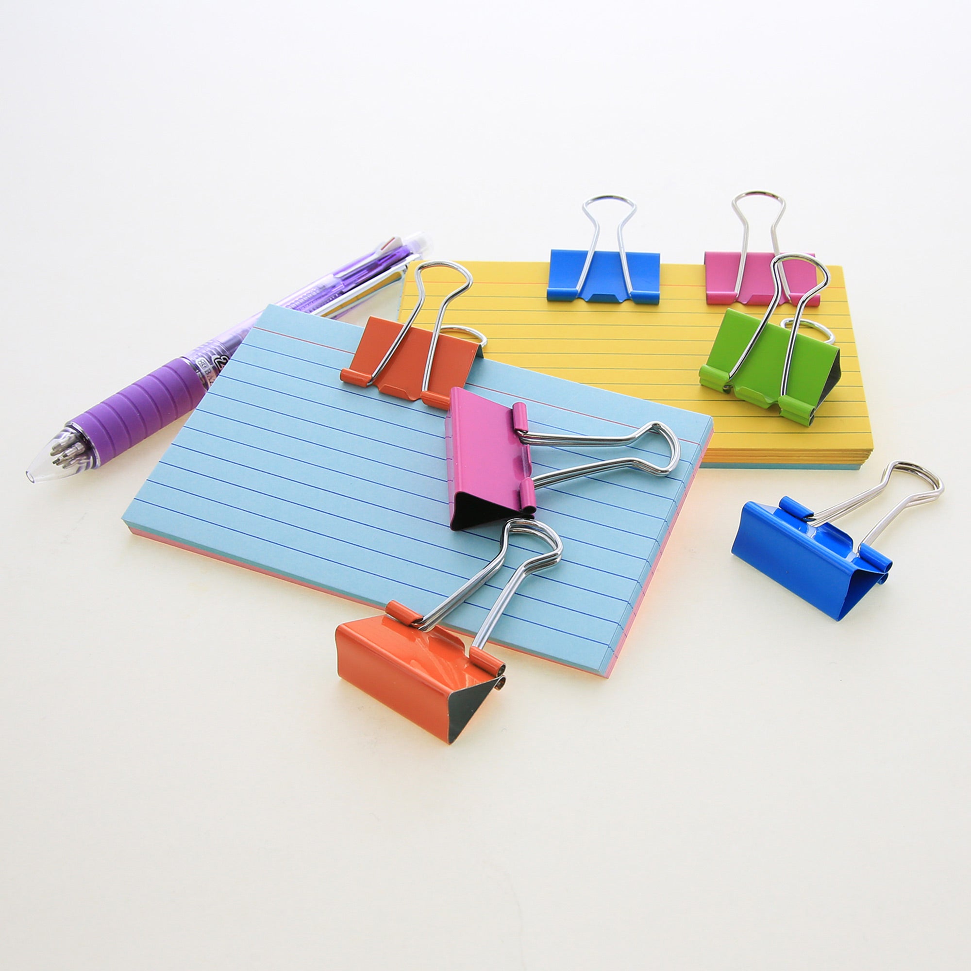 Assorted Size Color Binder Clip (12/Pack)
