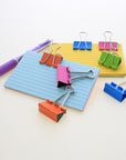 Assorted Size Color Binder Clip (12/Pack)