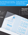 17.5" X 5' Clear Self Adhesive Book Cover