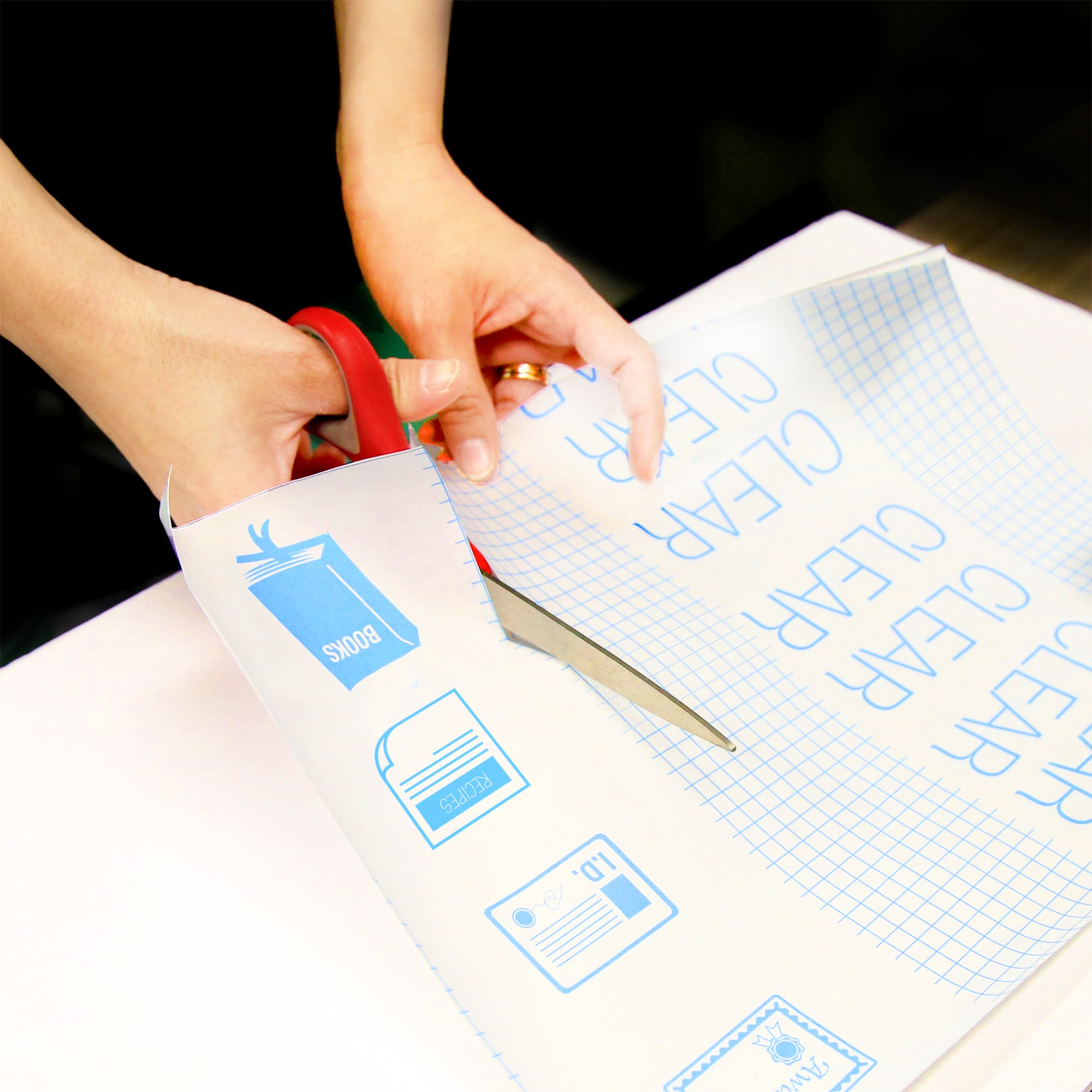 17.5" X 5' Clear Self Adhesive Book Cover