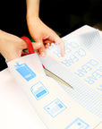 17.5" X 5' Clear Self Adhesive Book Cover