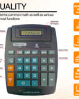 8-Digit Large Desktop Calculator w/ Adjustable Display