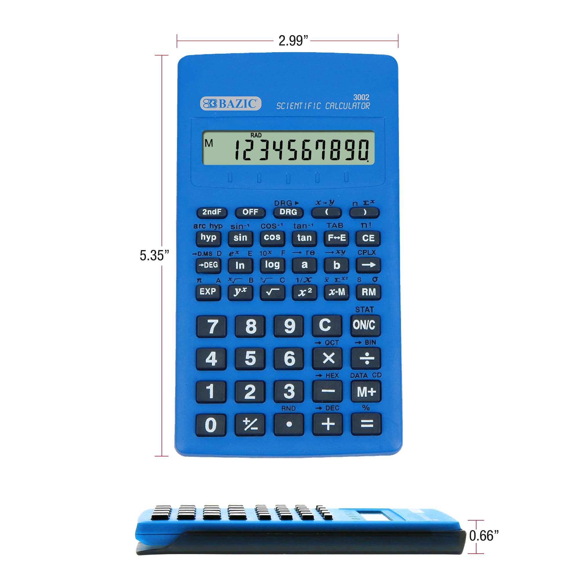 56 Function Scientific Calculator w/ Slide-On Case