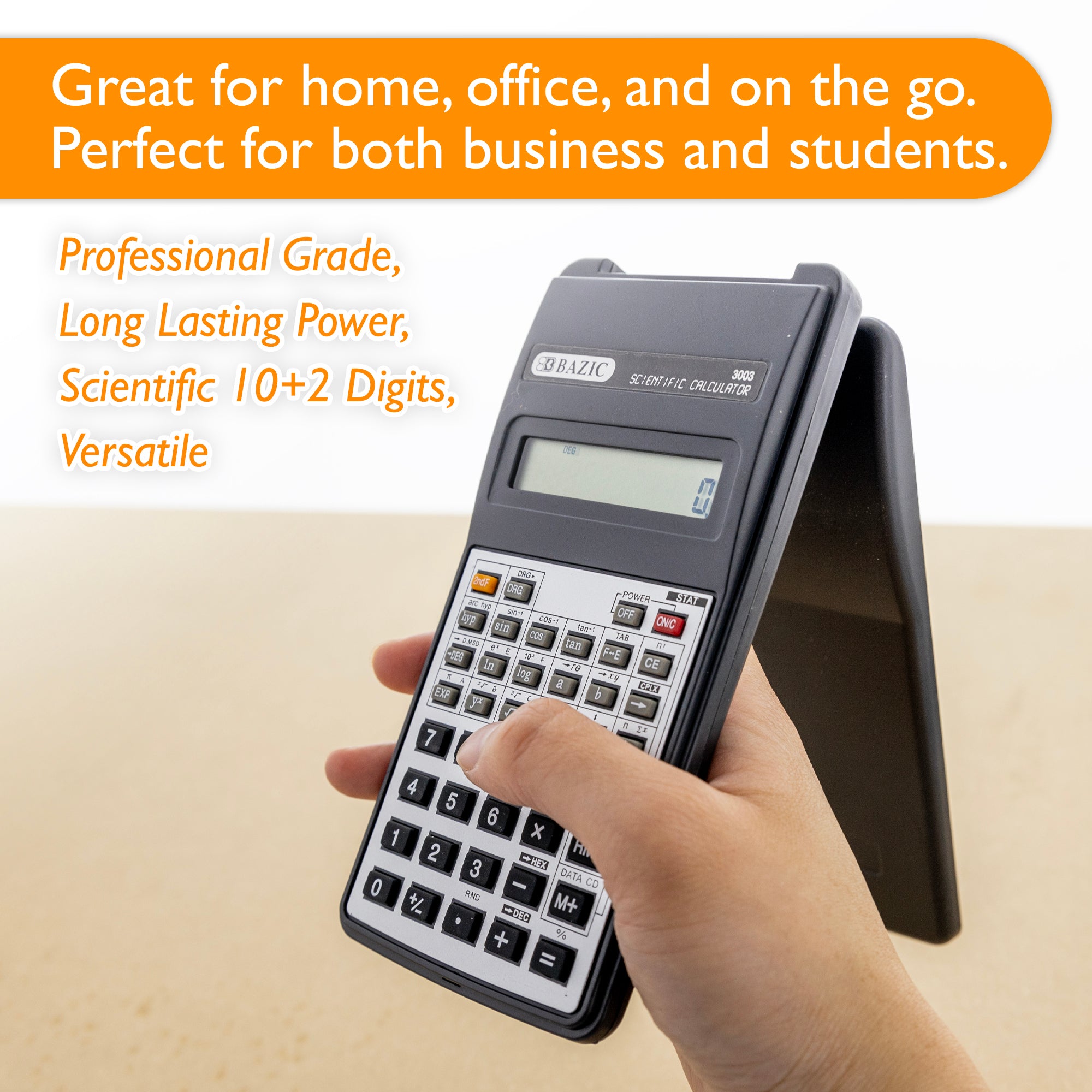 56 Function Scientific Calculator w/ Flip Cover