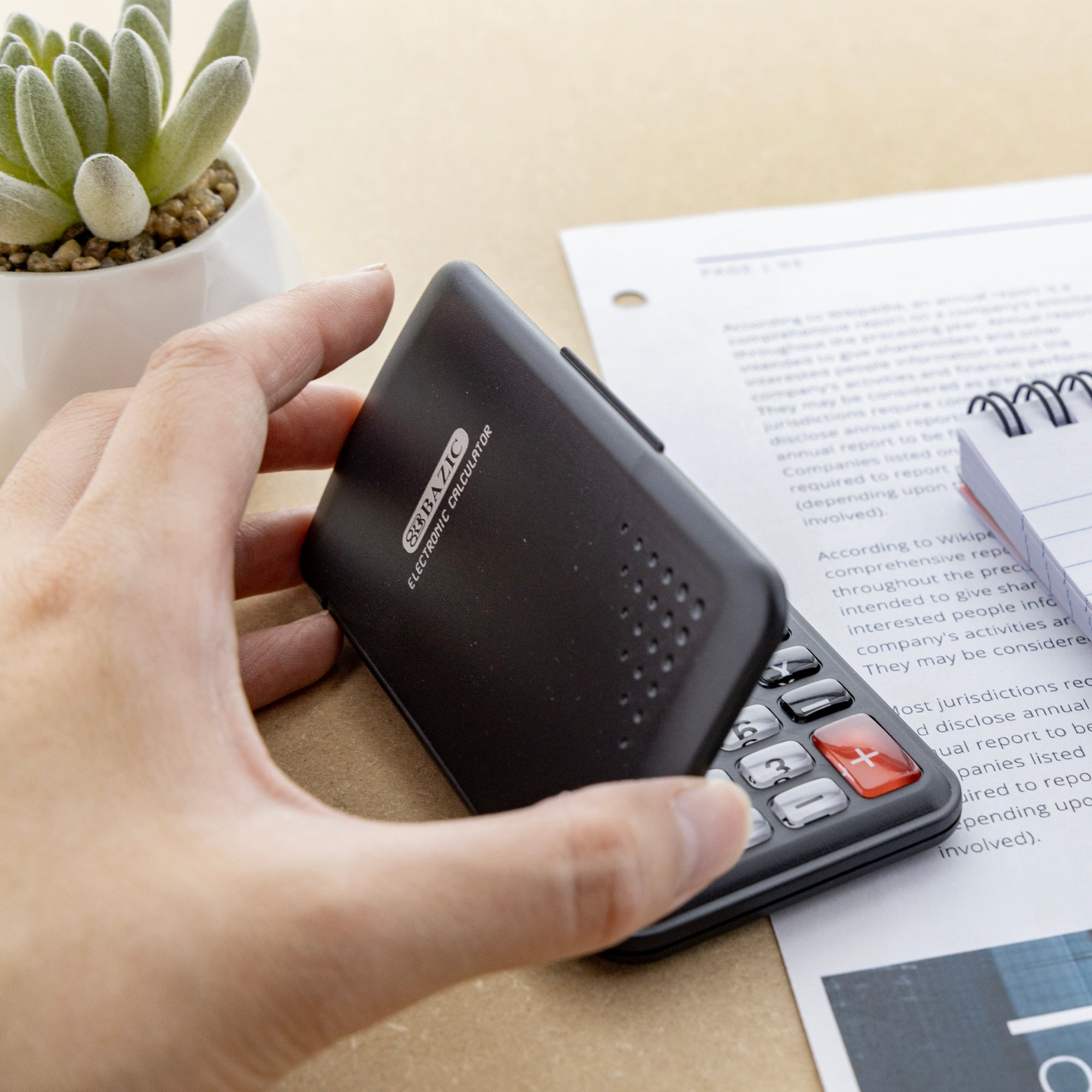 8-Digit Pocket Size Calculator w/ Flip Cover
