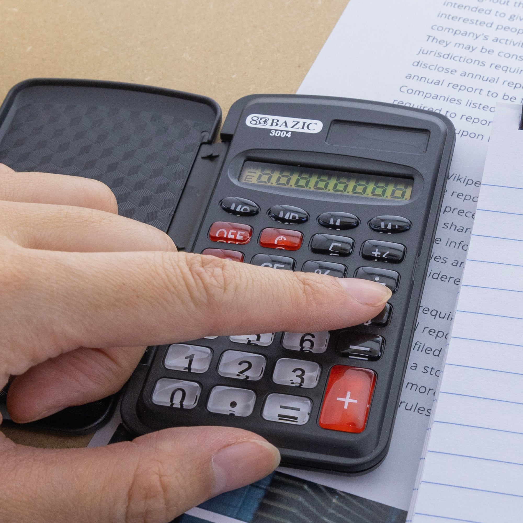 8-Digit Pocket Size Calculator w/ Flip Cover