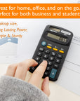 Pocket Size Black Calculator 8-Digit Dual Power
