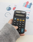 Pocket Size Black Calculator 8-Digit Dual Power