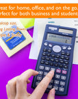 Scientific Calculator 240 Function, Slide-On Case