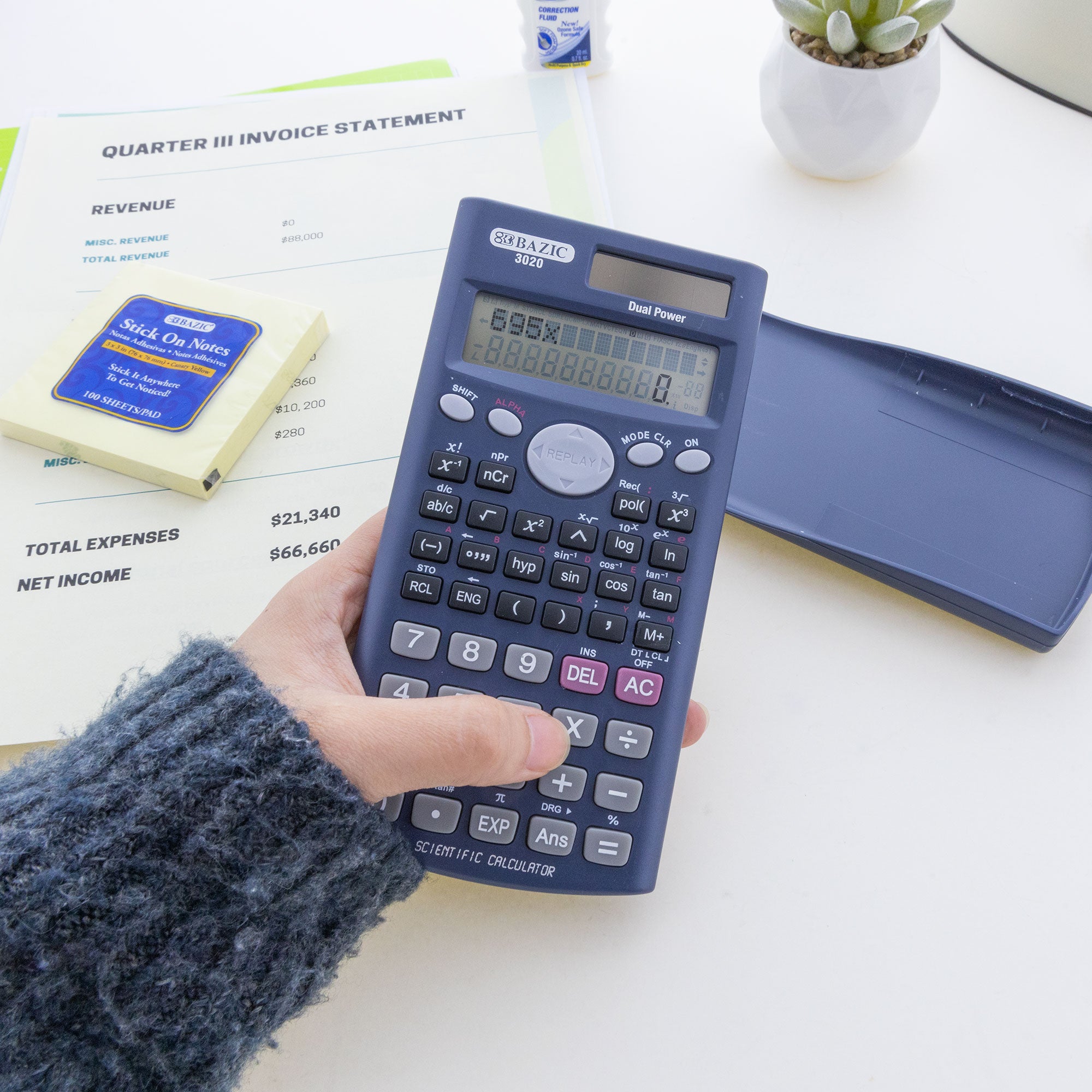 240 Function Scientific Calculator w/ Slide-On Case