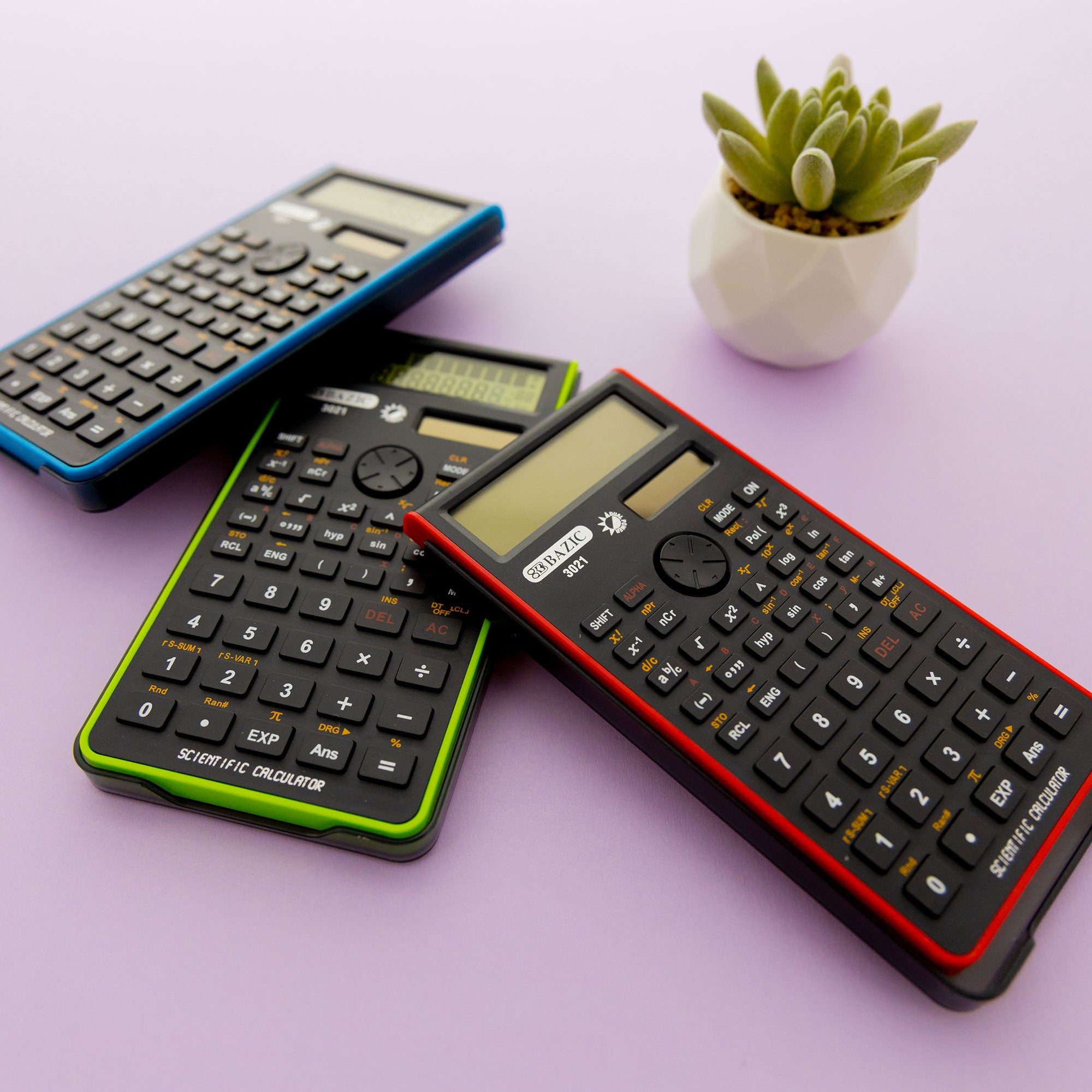 240 Function Fancy color Scientific Calculator w/ Slide-On Case
