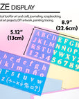 20mm Size Lettering Stencil Ruler Sets (2/Pack)