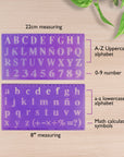 20mm Size Lettering Stencil Ruler Sets (2/Pack)