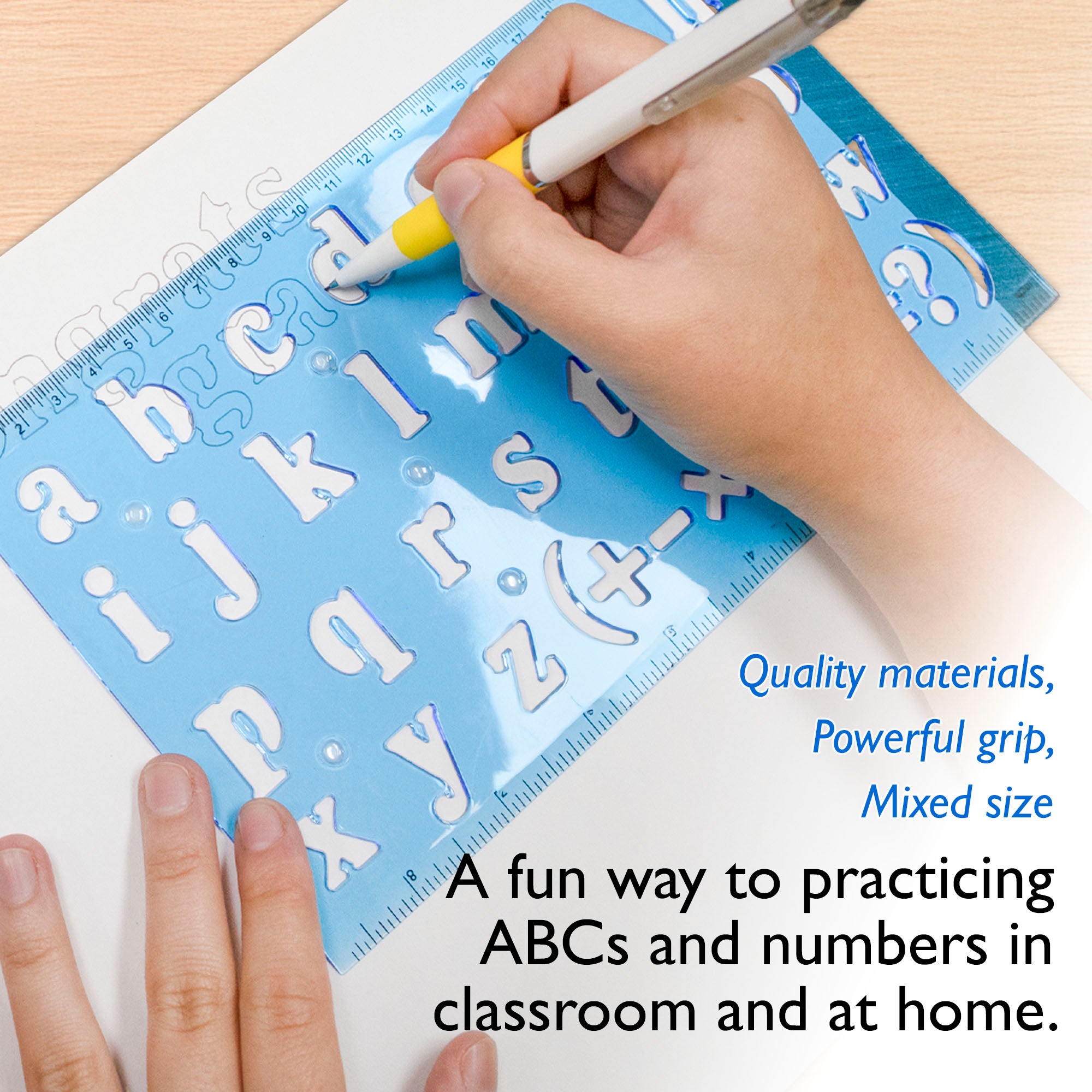 20mm Size Lettering Stencil Ruler Sets (2/Pack)