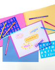 20mm Size Lettering Stencil Ruler Sets (2/Pack)