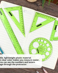 5-Piece Geometry Ruler Combination Sets