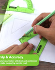 5-Piece Geometry Ruler Combination Sets
