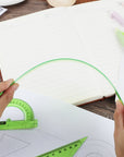 5-Piece Geometry Ruler Combination Sets