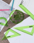 5-Piece Geometry Ruler Combination Sets
