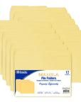 1/3 Cut Letter Size Manila File Folder (12/Pack)