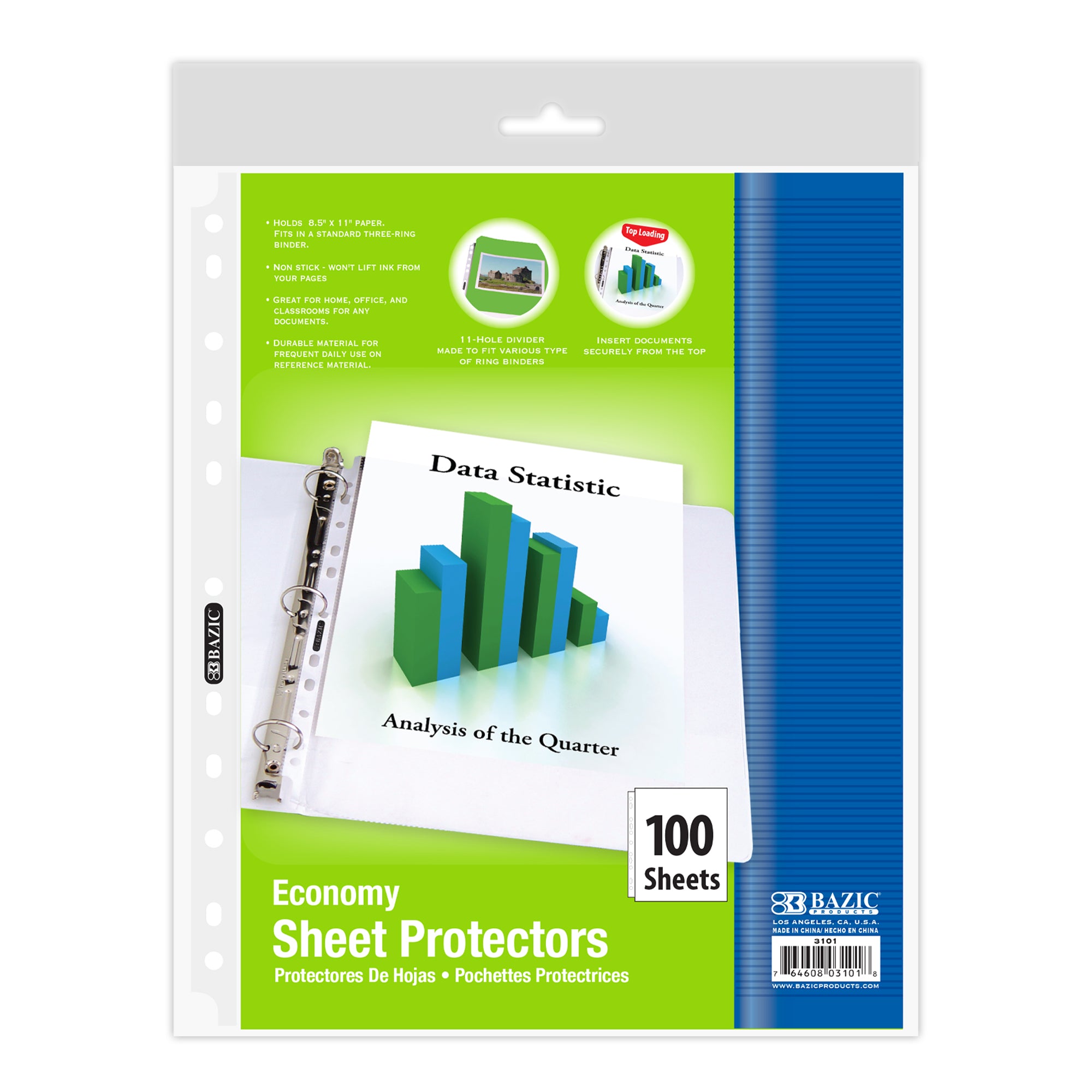 Economy Weight Top Loading Sheet Protectors (100/Pack)