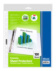 Sheet Protectors Economy Weight Top Loading (100/Pack)