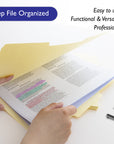 1/3 Cut Letter Size Manila File Folder (12/Pack)