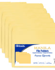 1/3 Cut Letter Size Manila File Folder (6/Pack)