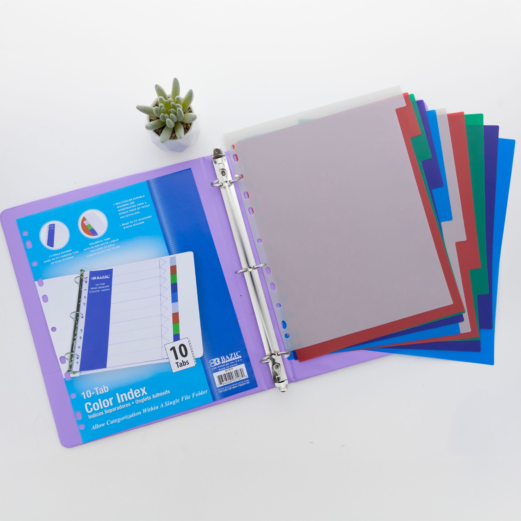 Dividers w/ 10-Color Tabs