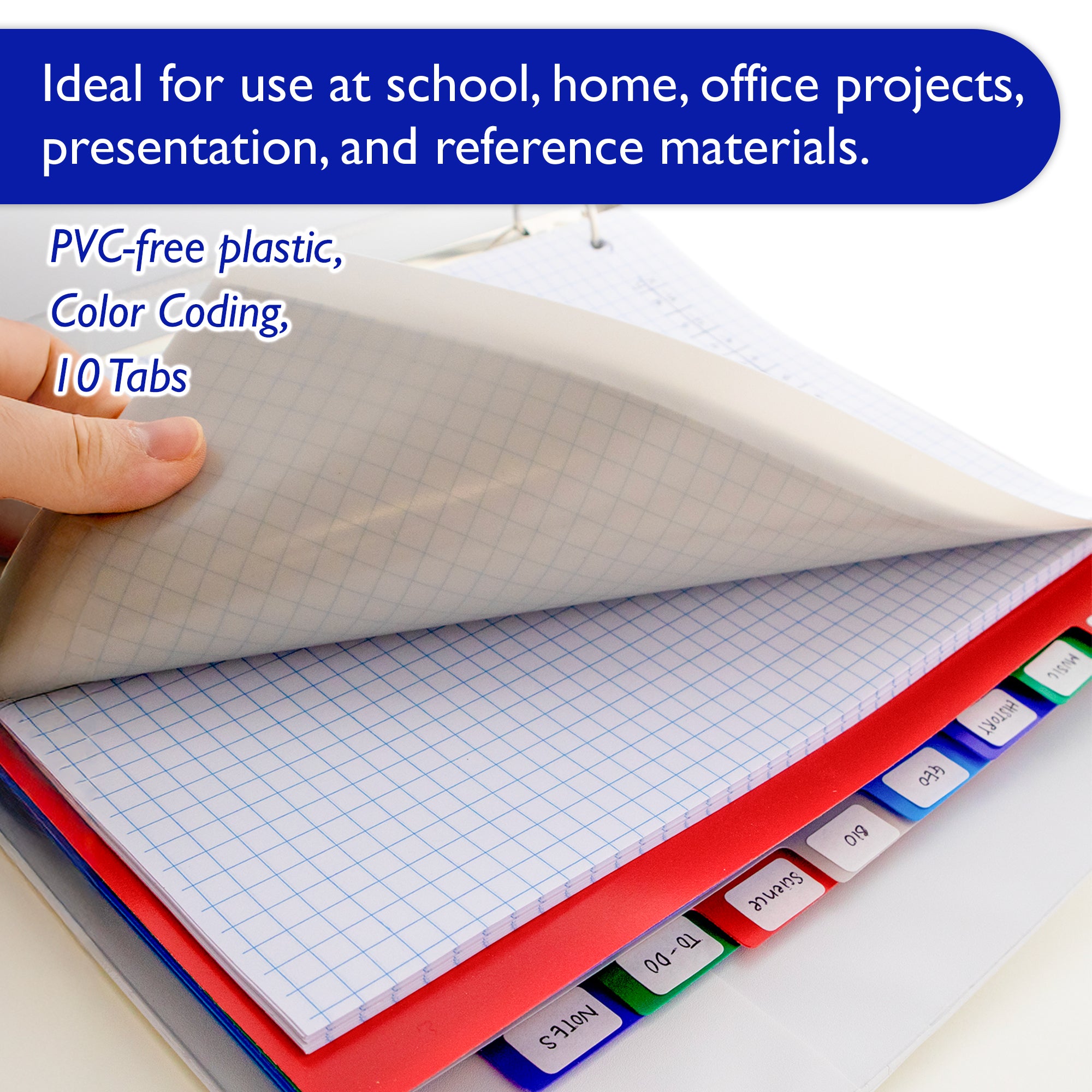 Dividers w/ 10-Color Tabs