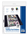 Top Loading 9-Pockets Trading Card Holders (10/Pack)