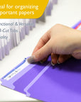 1/3 Cut Letter Size Color File Folder (6/Pack)