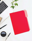 1/3 Cut Letter Size Color File Folder (6/Pack)