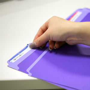 1/3 Cut Letter Size Color File Folder (6/Pack)