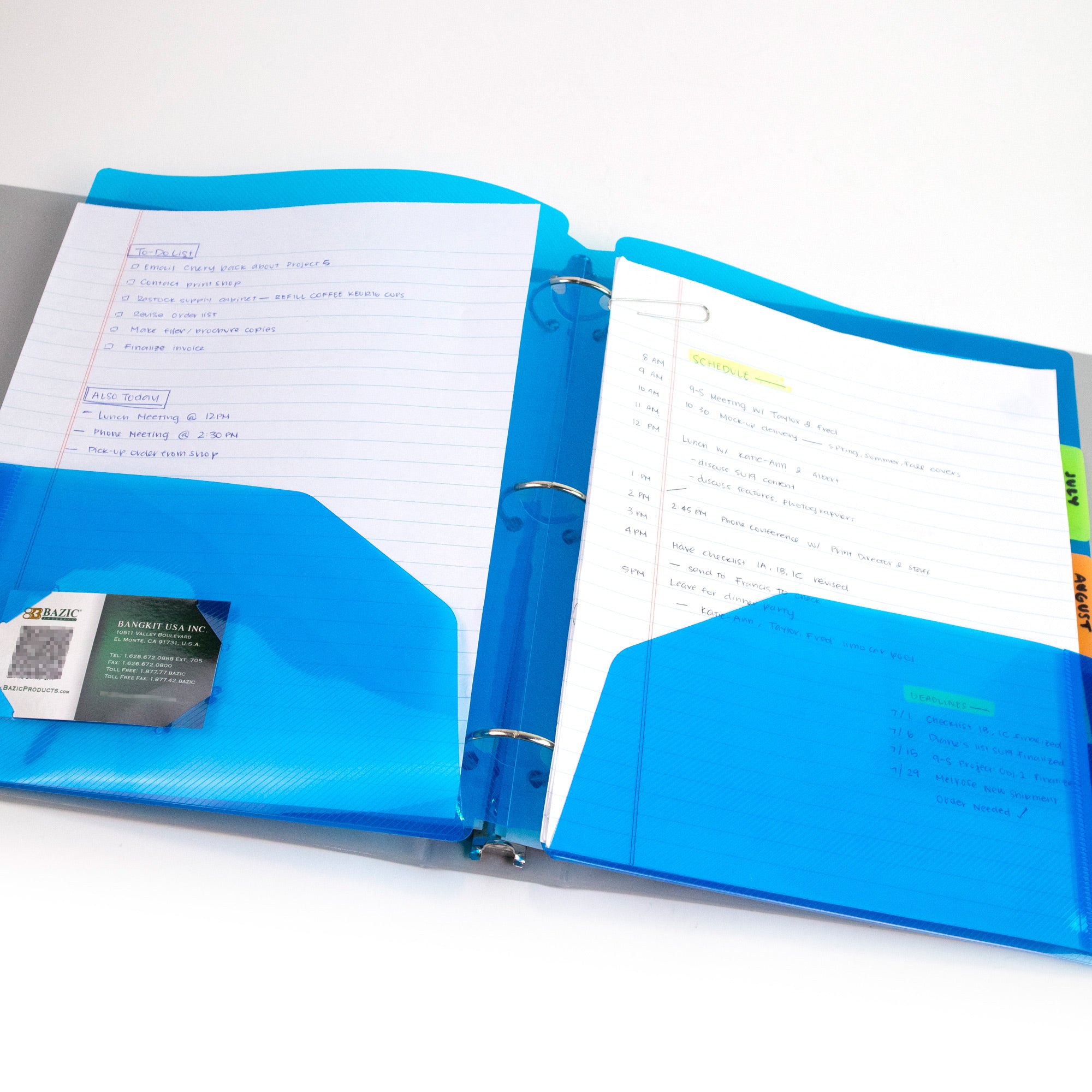 Translucent 2-Pocket Poly Portfolio