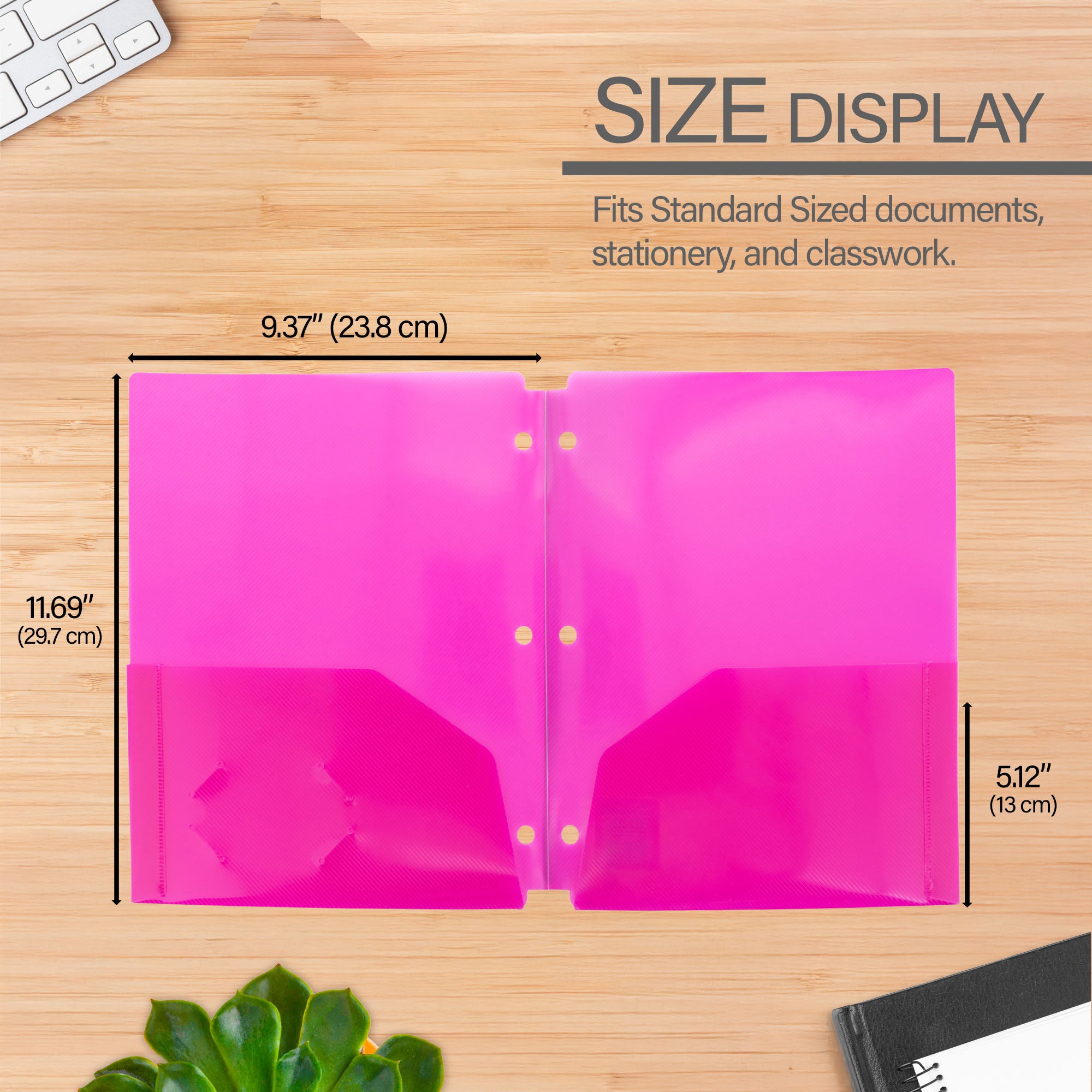 Translucent 2-Pocket Poly Portfolio