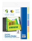Pockets Dividers w/ 5-Insertable Color Tabs